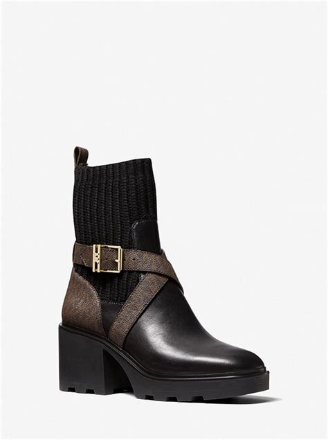 michael kors keisha boots|Keisha Logo and Knit Boot .